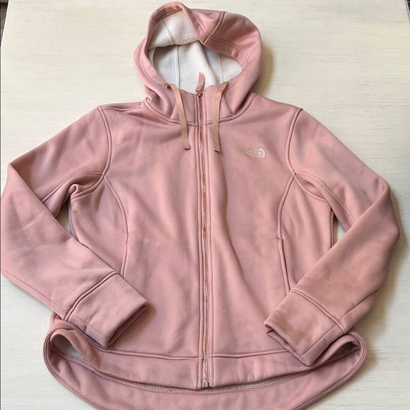 The North Face Blush Pink Fleece Hoodie - Picture 1 of 6